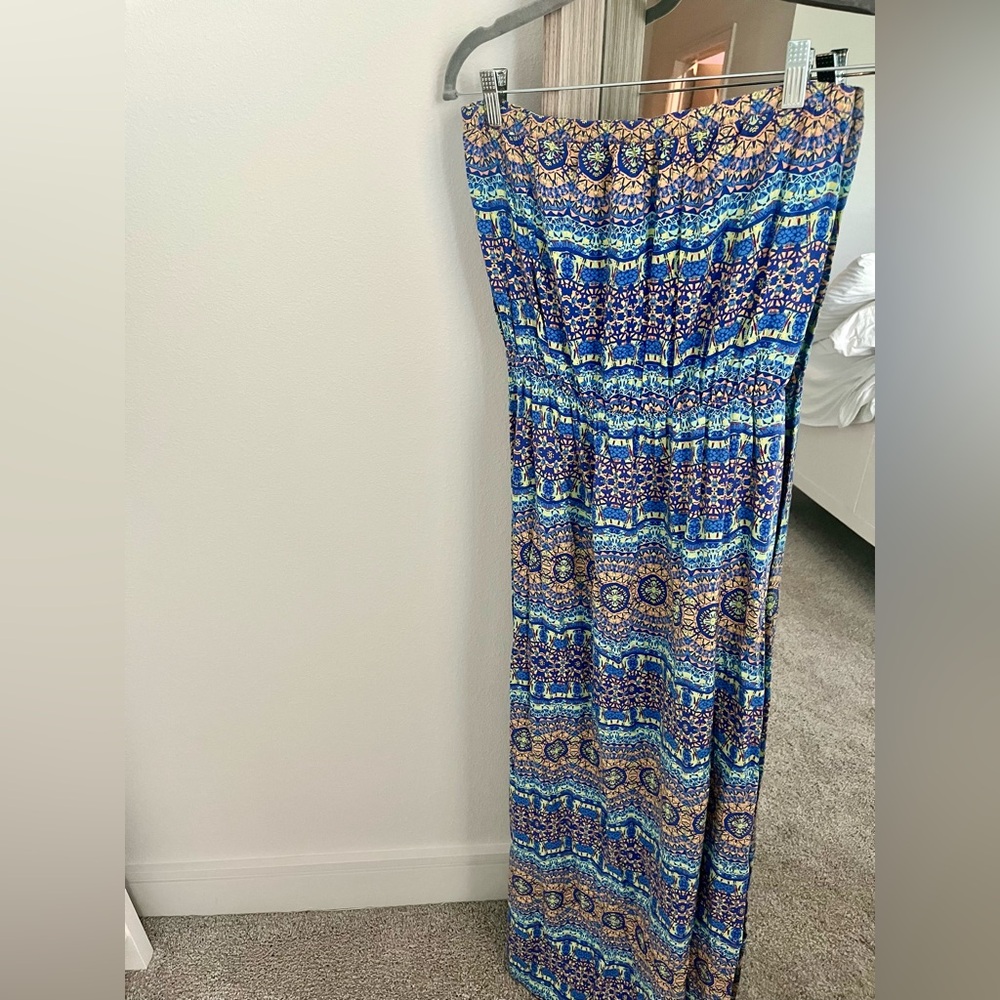 Strapless Summer Maxi Dress
